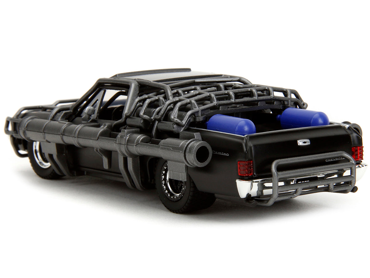 1967 Chevrolet El Camino with Cannons Matt Black "Fast X" (2023) Movie "Fast & Furious" Series 1/32 Diecast Model Car