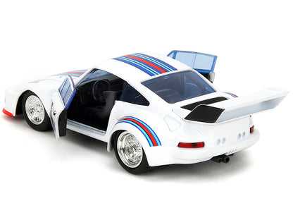Porsche 935 Turbo #4 "Jazz" White with Blue and Red Stripes "Transformers" "Hollywood Rides" Series 1/32 Diecast Model Car