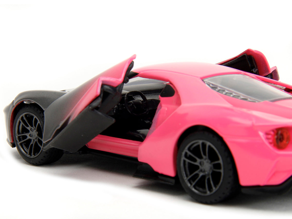 2017 Ford GT Gray Metallic and Pink Gradient "Pink Slips" Series 1/32 Diecast Model Car
