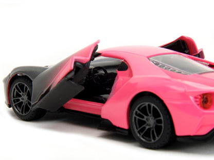 2017 Ford GT Gray Metallic and Pink Gradient "Pink Slips" Series 1/32 Diecast Model Car