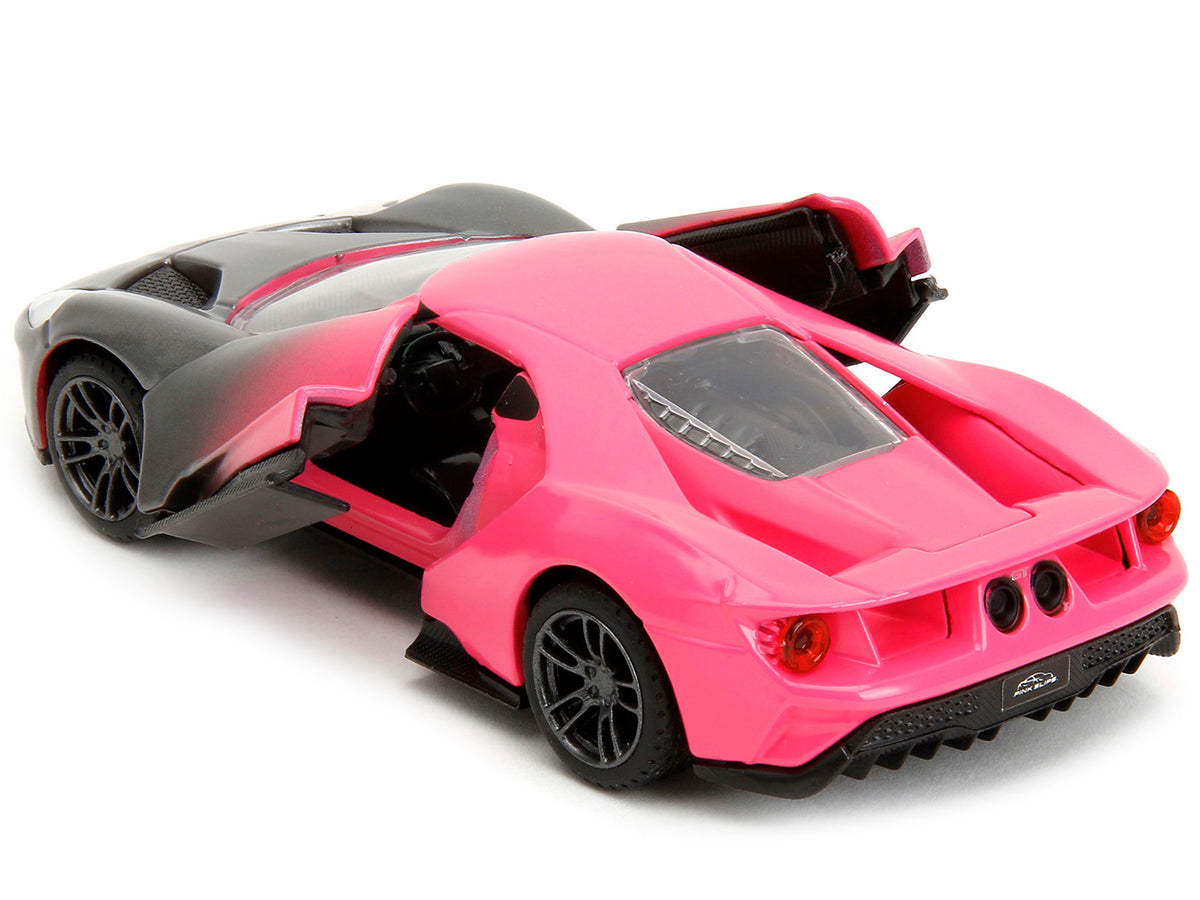 2017 Ford GT Gray Metallic and Pink Gradient "Pink Slips" Series 1/32 Diecast Model Car