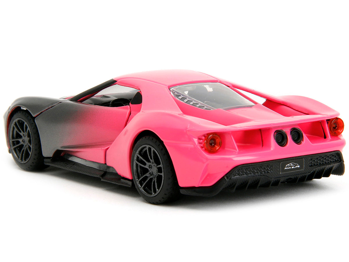 2017 Ford GT Gray Metallic and Pink Gradient "Pink Slips" Series 1/32 Diecast Model Car