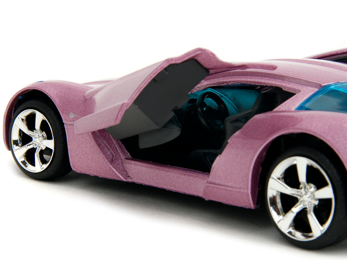 2009 Chevrolet Corvette Stingray Concept Pink Metallic with Blue Tinted Windows "Pink Slips" Series 1/32 Diecast Model Car
