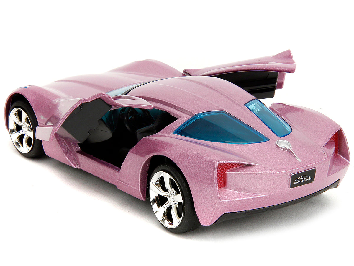 2009 Chevrolet Corvette Stingray Concept Pink Metallic with Blue Tinted Windows "Pink Slips" Series 1/32 Diecast Model Car