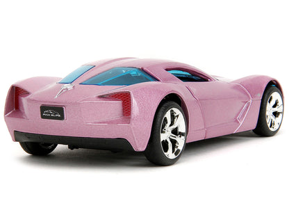 2009 Chevrolet Corvette Stingray Concept Pink Metallic with Blue Tinted Windows "Pink Slips" Series 1/32 Diecast Model Car