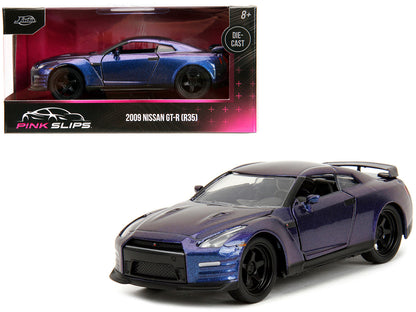 2009 Nissan GT-R (R35) Purple Metallic "Pink Slips" Series 1/32 Diecast Model Car
