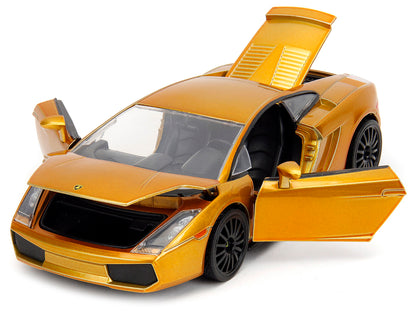 Lamborghini Gallardo Gold Metallic "Fast X" (2023) Movie "Fast & Furious" Series 1/24 Diecast Model Car
