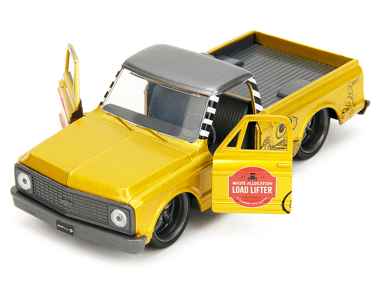 1972 Chevrolet Cheyenne Pickup Truck Gold Metallic with Gray Top "Wall-E" (2008) Movie "Hollywood Rides" Series 1/32 Diecast Model Car
