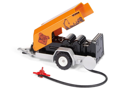 Ram 1500 Pickup Truck Yellow with Compressor Trailer and Worker Figure with Accessories Set 1/50 Diecast Models