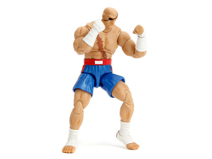 Sagat 7.5" Moveable Figure with Accessories and Alternate Head and Hands "Ultra Street Fighter II: The Final Challengers" (2017) Video Game Model