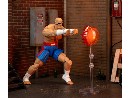 Sagat 7.5" Moveable Figure with Accessories and Alternate Head and Hands "Ultra Street Fighter II: The Final Challengers" (2017) Video Game Model