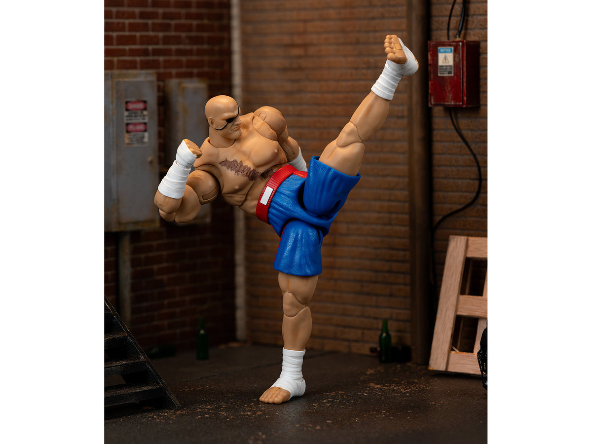 Sagat 7.5" Moveable Figure with Accessories and Alternate Head and Hands "Ultra Street Fighter II: The Final Challengers" (2017) Video Game Model