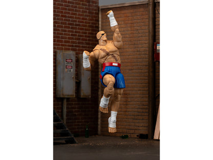 Sagat 7.5" Moveable Figure with Accessories and Alternate Head and Hands "Ultra Street Fighter II: The Final Challengers" (2017) Video Game Model