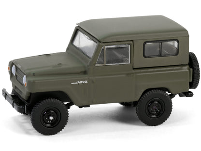1962 Nissan Patrol Matt Olive Green "All Terrain" Series 16 1/64 Diecast Model Car