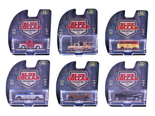 "Blue Collar Collection" Series 14 Set of 6 pieces 1/64 Diecast Model Cars