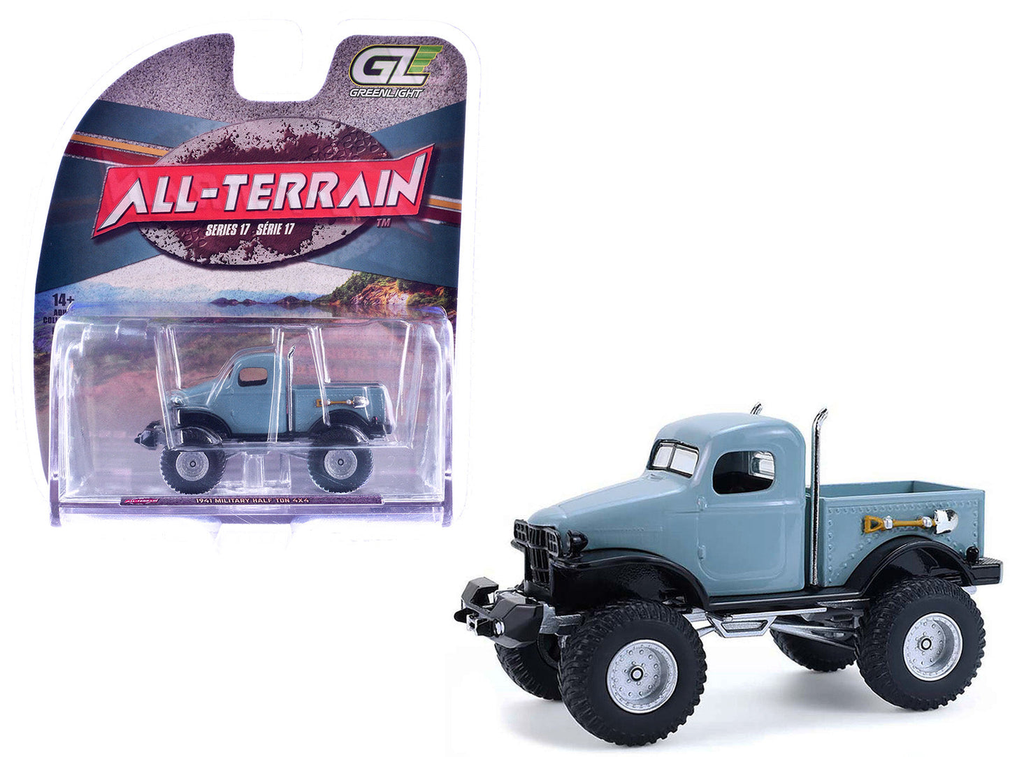1941 Military Half Ton 4x4 Truck Slate Blue "All Terrain" Series 17 1/64 Diecast Model Car