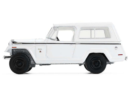 1971 Jeep Jeepster Commando White with Black Stripes "All Terrain" Series 17 1/64 Diecast Model Car