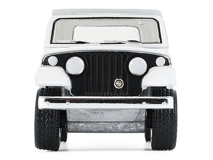 1971 Jeep Jeepster Commando White with Black Stripes "All Terrain" Series 17 1/64 Diecast Model Car
