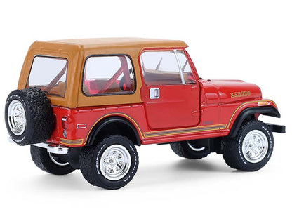 1980 Jeep CJ-7 Laredo Red with Tan Top "All Terrain" Series 17 1/64 Diecast Model Car