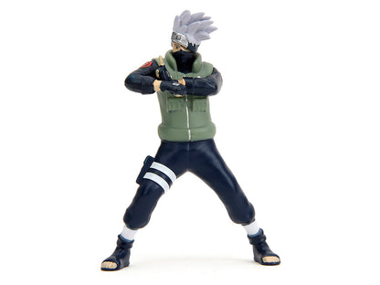 1993 Mazda RX-7 Dark Blue with Graphics and Kakashi Hatake Diecast Figure "Naruto Shippuden" (2009-2017) TV Series "Anime Hollywood Rides" Series 1/24 Diecast Model Car