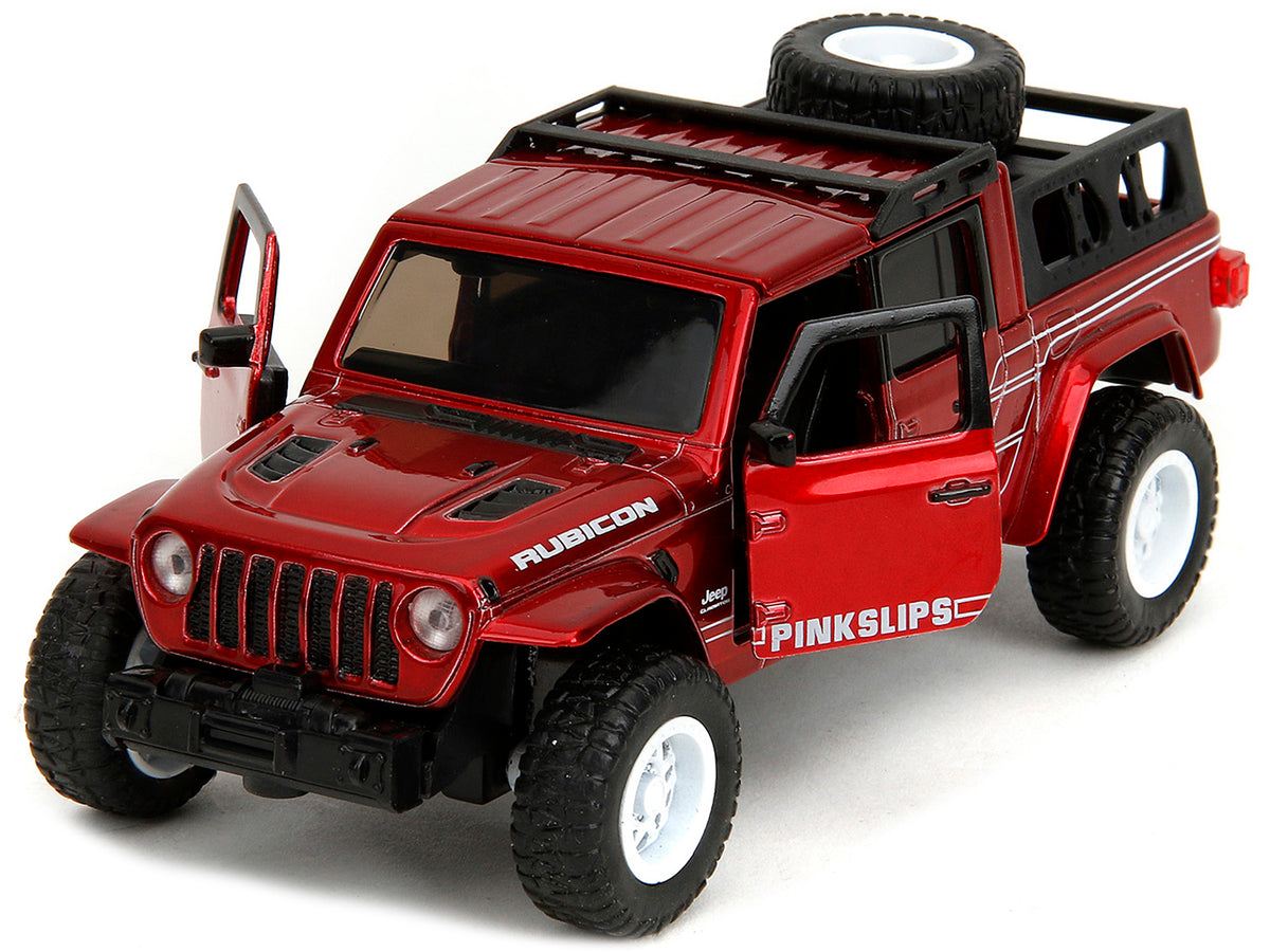 2020 Jeep Gladiator Pickup Truck Candy Red "Pink Slips" Series 1/32 Diecast Model Car
