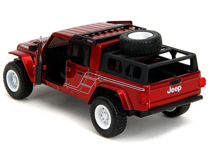 2020 Jeep Gladiator Pickup Truck Candy Red "Pink Slips" Series 1/32 Diecast Model Car