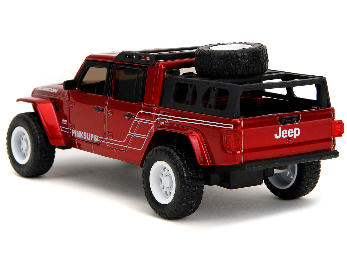 2020 Jeep Gladiator Pickup Truck Candy Red "Pink Slips" Series 1/32 Diecast Model Car