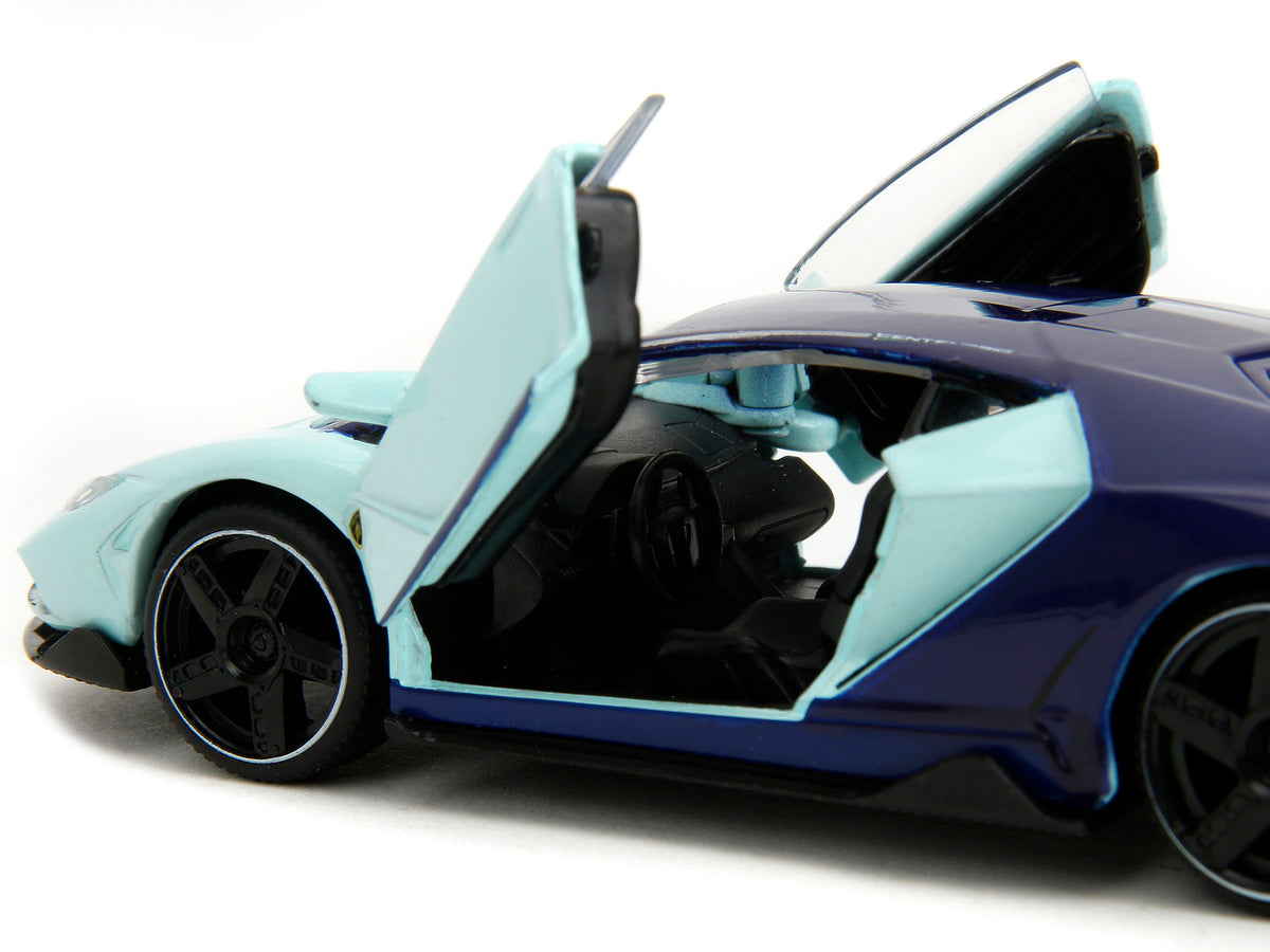 Lamborghini Centenario Light Blue and Purple "Pink Slips" Series 1/32 Diecast Model Car