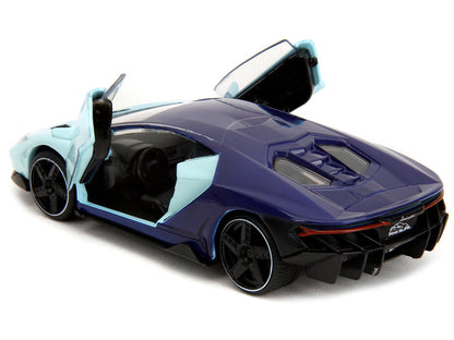 Lamborghini Centenario Light Blue and Purple "Pink Slips" Series 1/32 Diecast Model Car