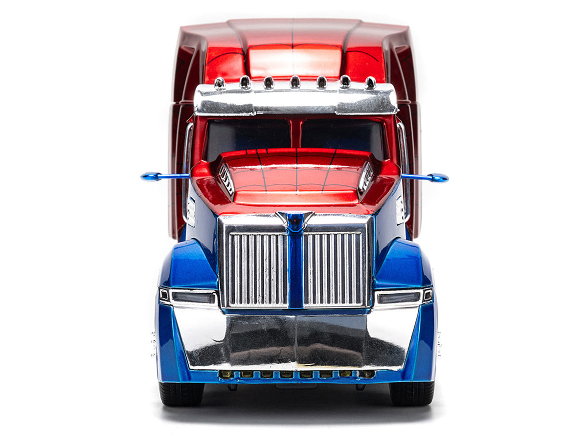 Western Star 57X Truck Tractor "Spider-Man" Blue and Red Metallic "Hollywood Rides" Series 1/24 Diecast Model