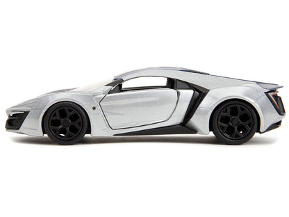Lykan Hypersport Silver Metallic and Purple "Pink Slips" Series 1/32 Diecast Model Car