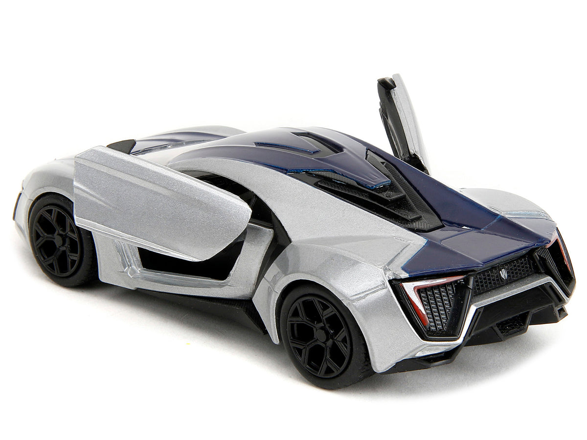 Lykan Hypersport Silver Metallic and Purple "Pink Slips" Series 1/32 Diecast Model Car