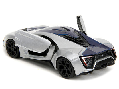 Lykan Hypersport Silver Metallic and Purple "Pink Slips" Series 1/32 Diecast Model Car