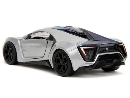 Lykan Hypersport Silver Metallic and Purple "Pink Slips" Series 1/32 Diecast Model Car