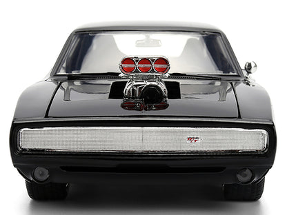 1970 Dodge Charger R/T Black "Furious 7" (2015) Movie "Fast & Furious" Series 1/24 Diecast Model Car
