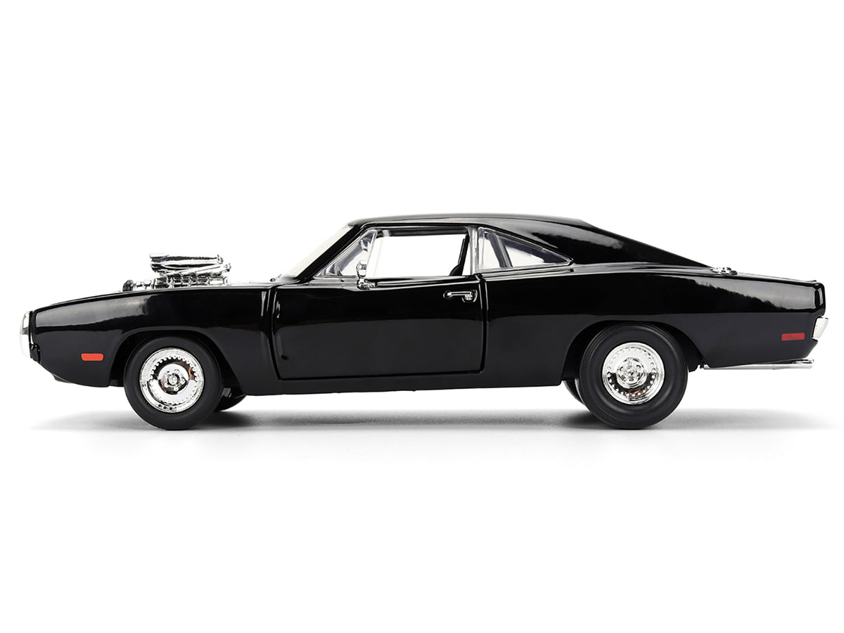Dom's 1970 Dodge Charger R/T Black "F9" (2021) Movie "Fast & Furious" Series 1/24 Diecast Model Car
