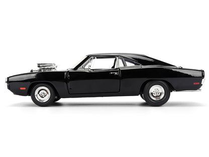 Dom's 1970 Dodge Charger R/T Black "F9" (2021) Movie "Fast & Furious" Series 1/24 Diecast Model Car