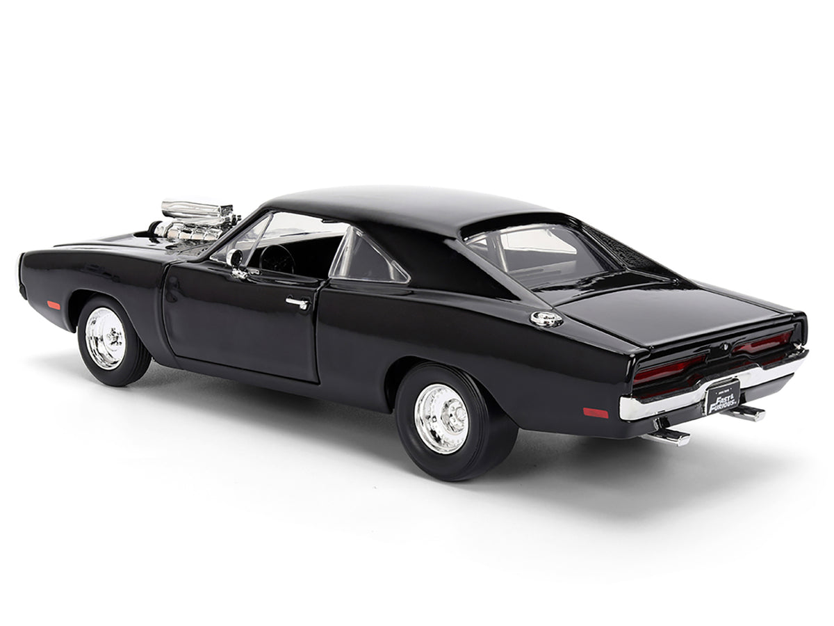 Dom's 1970 Dodge Charger R/T Black "F9" (2021) Movie "Fast & Furious" Series 1/24 Diecast Model Car