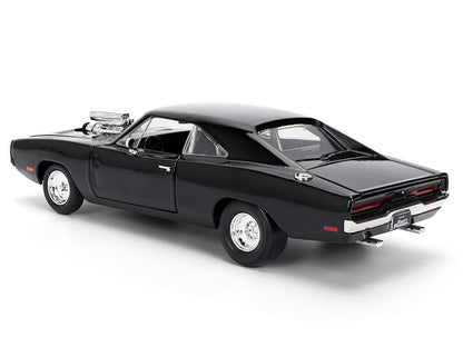 Dom's 1970 Dodge Charger R/T Black "F9" (2021) Movie "Fast & Furious" Series 1/24 Diecast Model Car