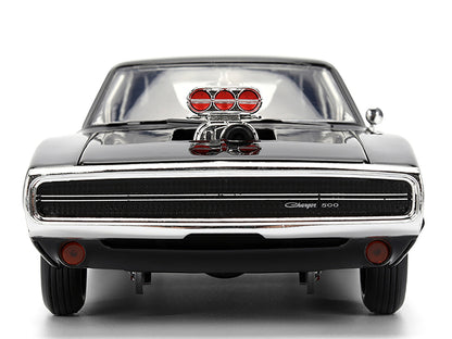 Dom's 1970 Dodge Charger R/T Black "F9" (2021) Movie "Fast & Furious" Series 1/24 Diecast Model Car