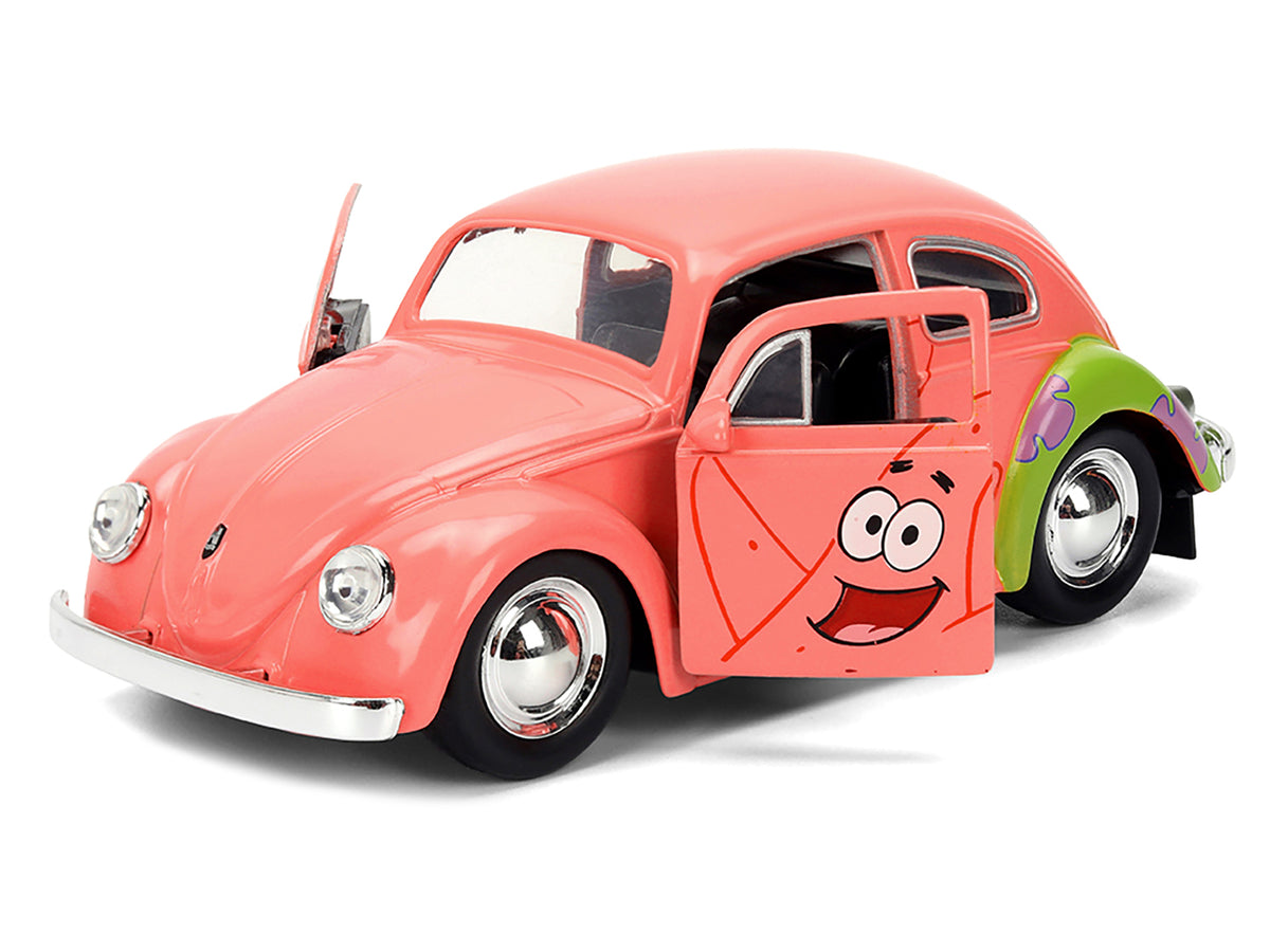 1959 Volkswagen Beetle "Patrick Star" Livery Pink "SpongeBob SquarePants" (1999-Current) TV Series "Hollywood Rides" Series 1/32 Diecast Model Car