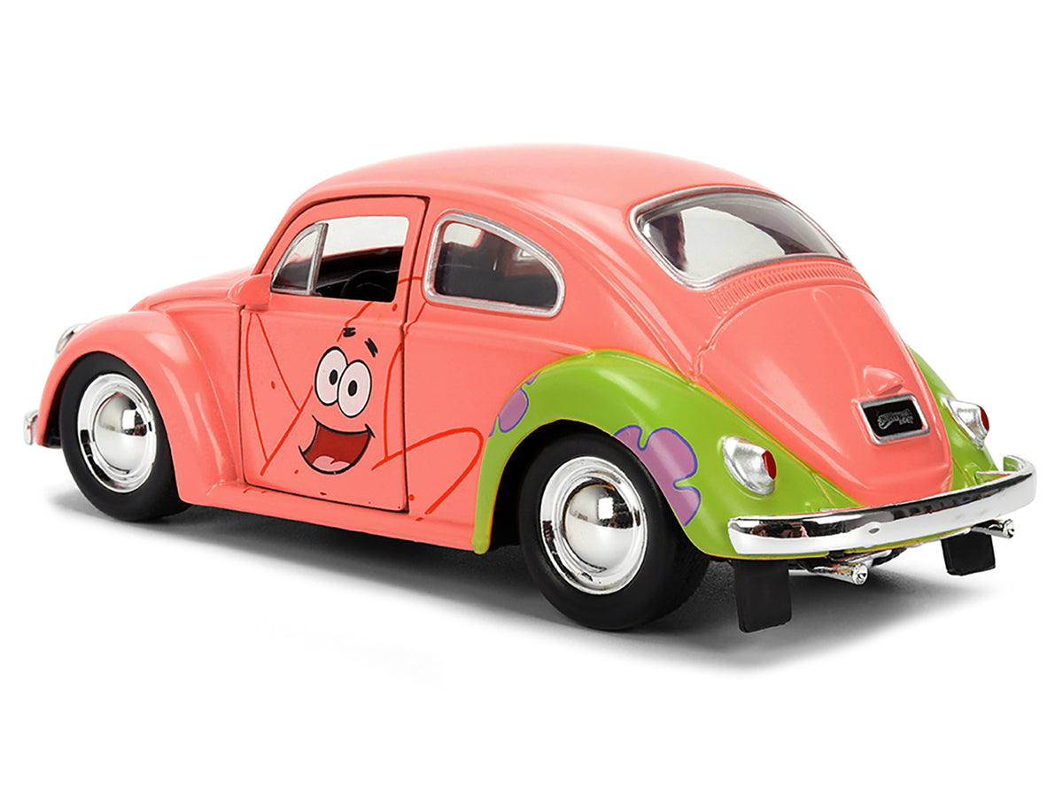 1959 Volkswagen Beetle "Patrick Star" Livery Pink "SpongeBob SquarePants" (1999-Current) TV Series "Hollywood Rides" Series 1/32 Diecast Model Car