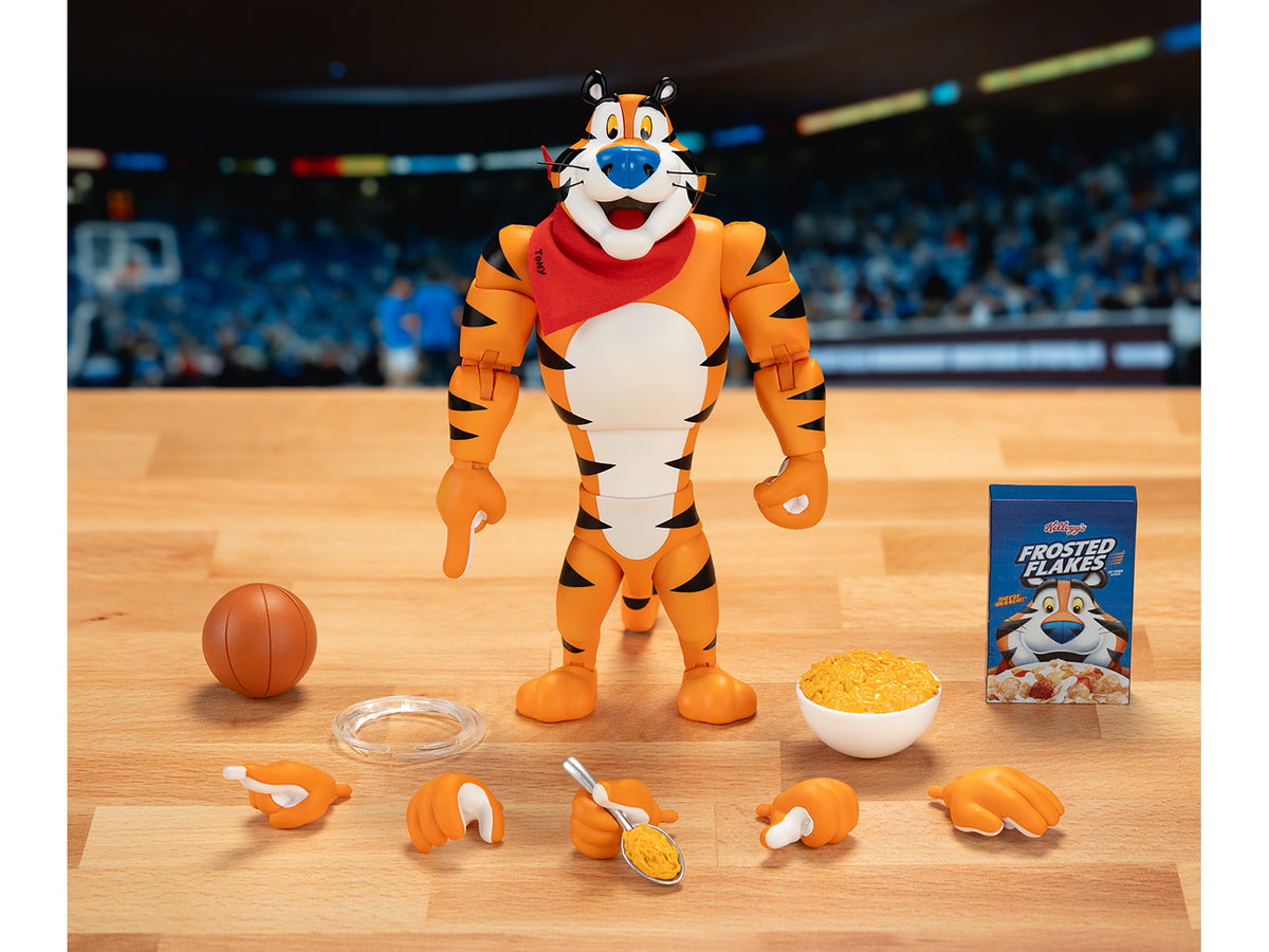 Tony the Tiger 6.75" Moveable Figure with Alternate Hands and Accessories "Kellogg's Frosted Flakes" Model