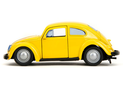Volkswagen Beetle "Bumblebee" Yellow "Transformers" "Hollywood Rides" Series 1/32 Diecast Model Car