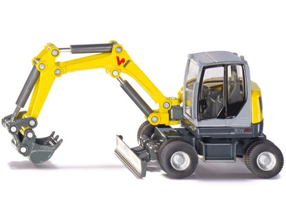 Wacker Neuson EW65 Mobile Excavator Yellow and Gray 1/50 Diecast Model