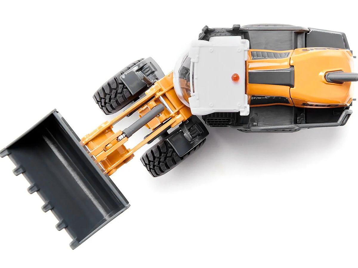 Liebherr L556 Wheel Loader Yellow with White Cabin 1/50 Diecast Model