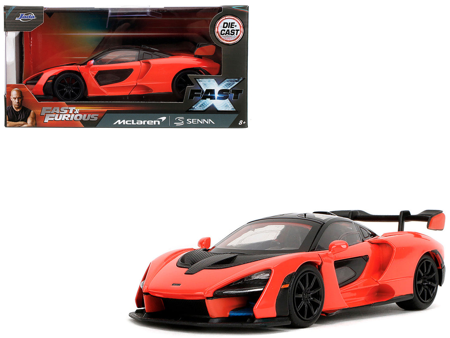 McLaren Senna Red and Black "Fast X" (2023) Movie "Fast & Furious" Series 1/32 Diecast Model Car