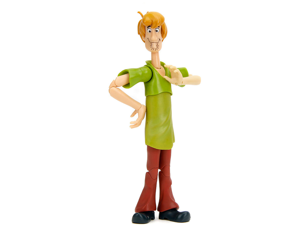 Shaggy Rogers 6.5" Moveable Figure with Accessories and Alternate Head and Hands "Scooby-Doo!" Franchise Model