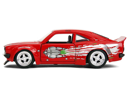 1974 Mazda RX-3 Red with Graphics "Fast & Furious" Series 1/32 Diecast Model Car