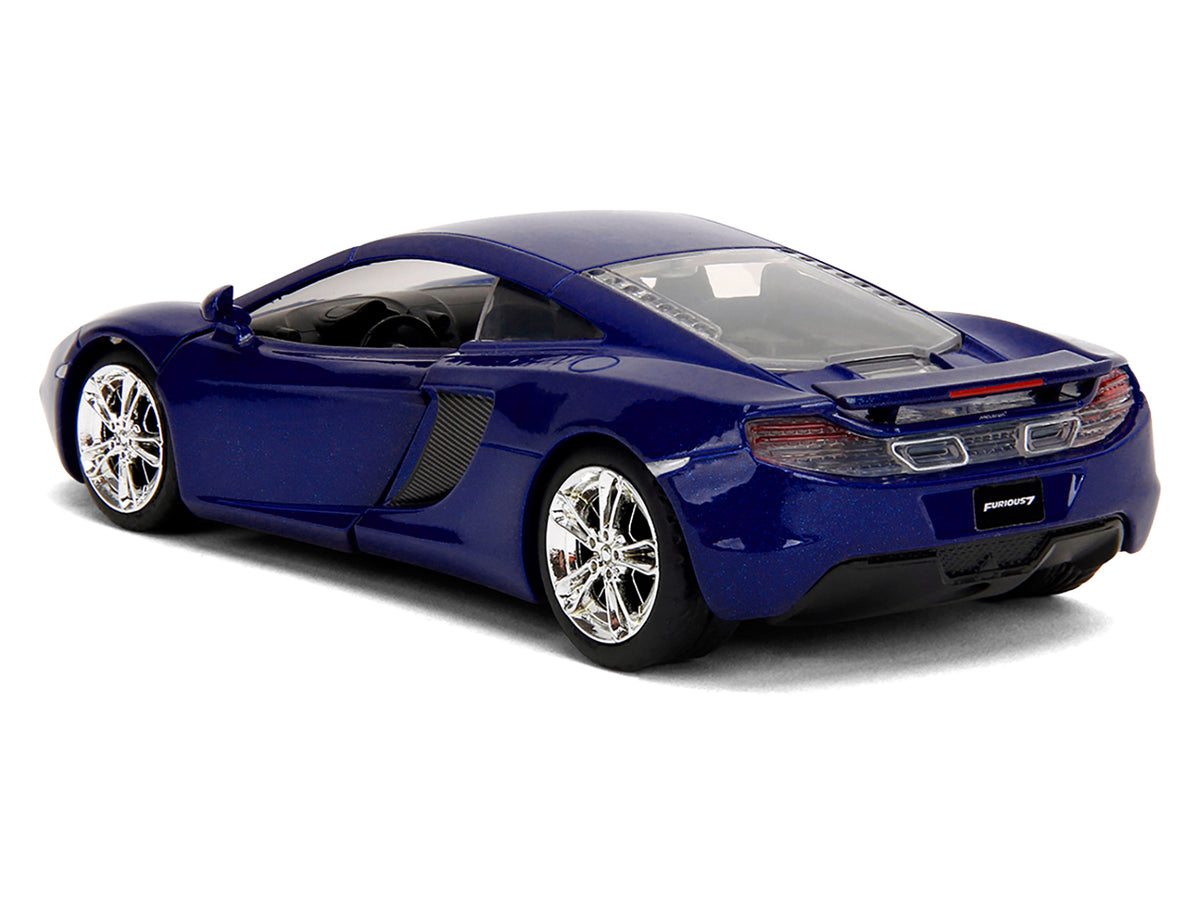 McLaren MP4.12C Blue Metallic "Furious 7" (2015) Movie "Fast & Furious" Series 1/32 Diecast Model Car